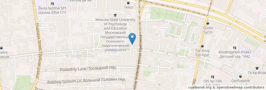Mapa de ubicacion de Strip & Go en Russland, Föderationskreis Zentralrussland, Moskau, Zentraler Verwaltungsbezirk, Мещанский Район.