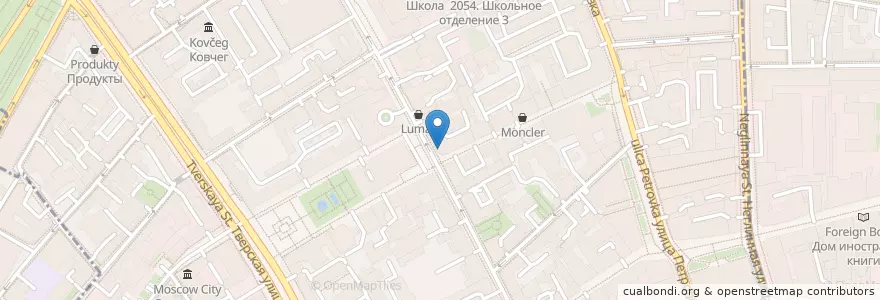 Mapa de ubicacion de Rose bar en Россия, Центральный Федеральный Округ, Москва, Центральный Административный Округ, Тверской Район.