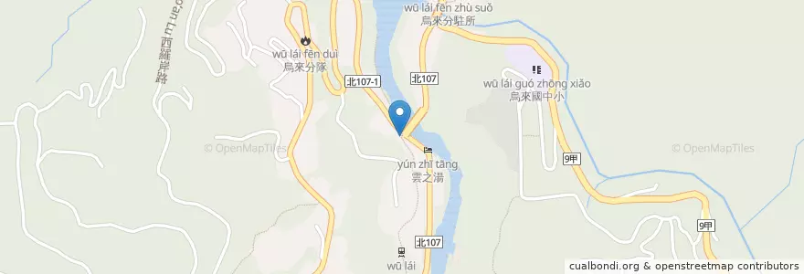 Mapa de ubicacion de 海倫咖啡 en Taiwan, Neu-Taipeh, Wulai.
