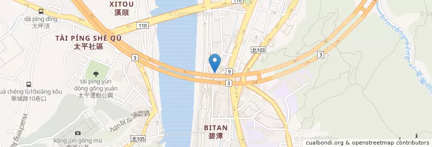 Mapa de ubicacion de 99咖啡館 en Taiwán, Nuevo Taipéi, 新店區.