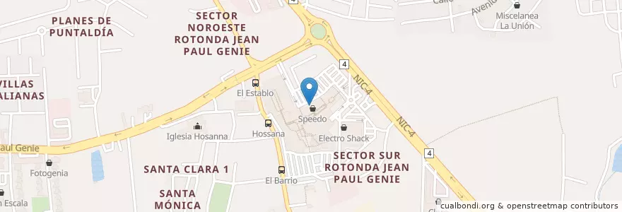 Mapa de ubicacion de Enoteca en Nikaragua, Departamento De Managua, Managua (Municipio).