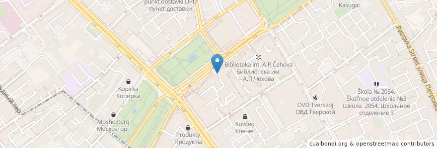 Mapa de ubicacion de Андерсон en Rusland, Centraal Federaal District, Moskou, Центральный Административный Округ, Тверской Район.