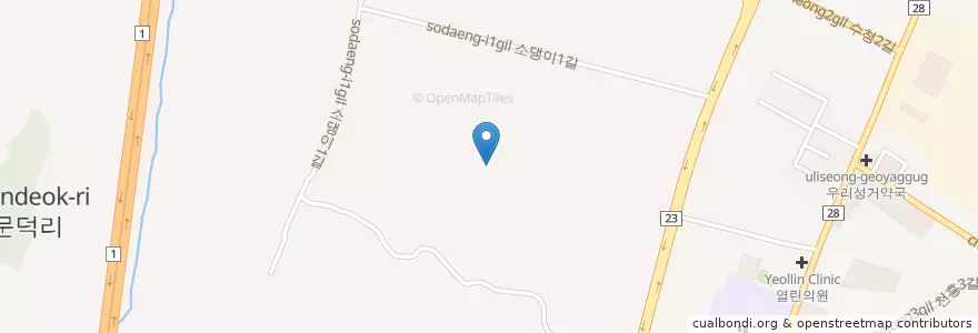 Mapa de ubicacion de 성거읍 en 대한민국, 충청남도, 천안시, 서북구, 성거읍.