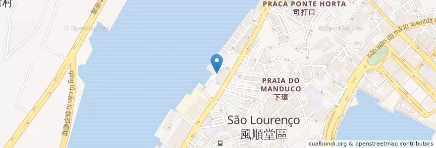 Mapa de ubicacion de 比亞迪電動巴士充電站 en China, Macau, Guangdong, Concelho De Macau, 珠海市, 香洲区.