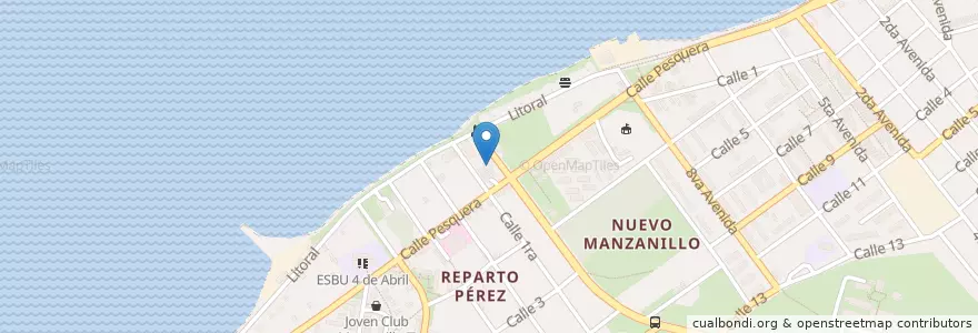 Mapa de ubicacion de El Ranchón en كوبا, Granma, Ciudad De Manzanillo.