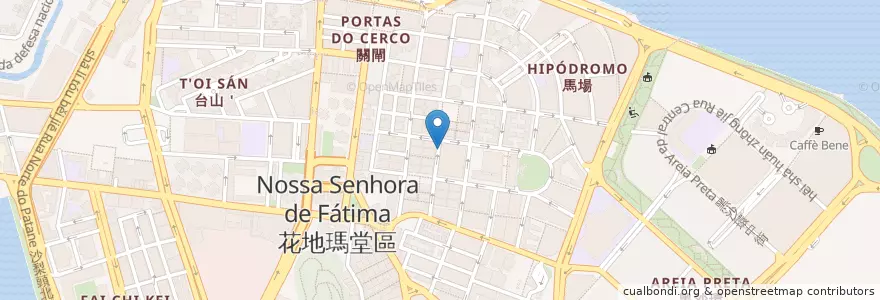 Mapa de ubicacion de 祐漢第二街 Rua 2 Iao Hon en Китай, Гуандун, Макао, 珠海市, 香洲区, Носса-Сеньора-Ди-Фатима.