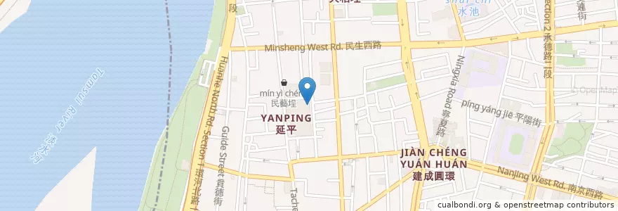 Mapa de ubicacion de 舊衣回收箱 en Taiwan, New Taipei, Taipei.