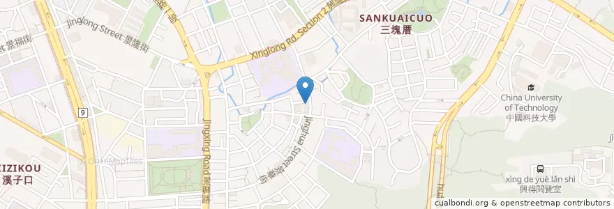 Mapa de ubicacion de 興隆教會 en 臺灣, 新北市, 臺北市, 文山區.