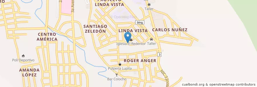Mapa de ubicacion de iglesia Apostólica en Nicaragua, Jinotega, Jinotega (Municipio).