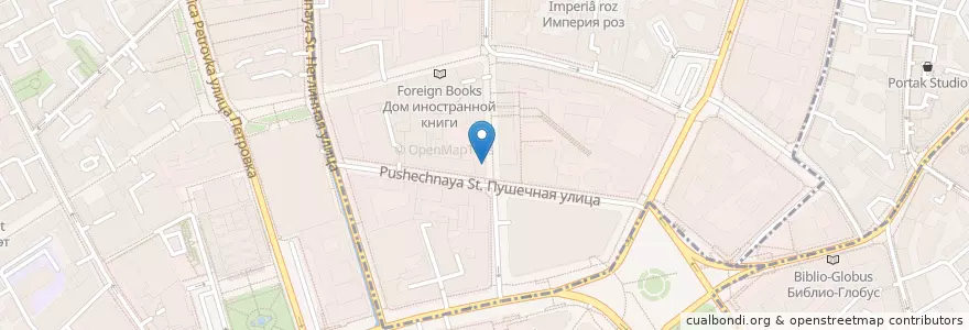 Mapa de ubicacion de Greek Freak en Russia, Distretto Federale Centrale, Москва, Центральный Административный Округ, Тверской Район.
