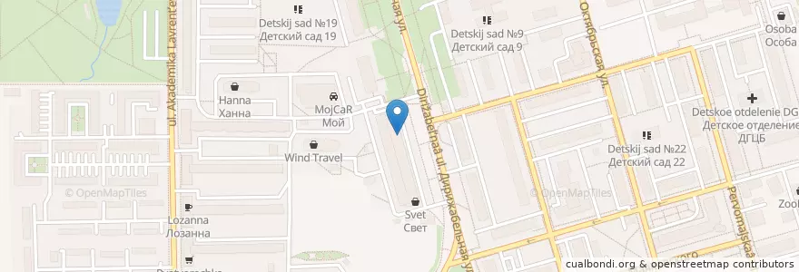 Mapa de ubicacion de Отделение связи №141700 en Russland, Föderationskreis Zentralrussland, Oblast Moskau, Городской Округ Долгопрудный.
