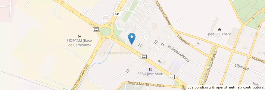 Mapa de ubicacion de Rapido en キューバ, Ciego De Ávila, Ciego De Ávila, Ciudad De Ciego De Ávila, Ciudad De Ciego De Ávila.