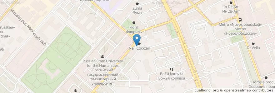 Mapa de ubicacion de Mi Piace en Rusland, Centraal Federaal District, Moskou, Центральный Административный Округ, Тверской Район.