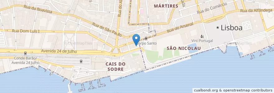 Mapa de ubicacion de Solar do Kadete en Португалия, Лиссабон, Grande Lisboa.