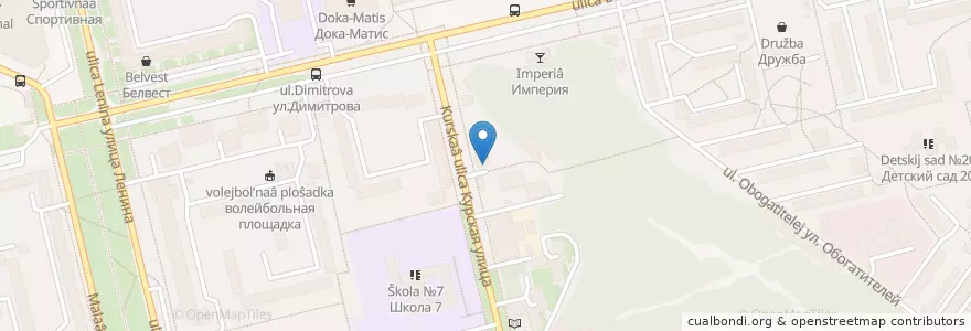 Mapa de ubicacion de прага en ロシア, 中央連邦管区, Курская Область, Городской Округ Железногорск.