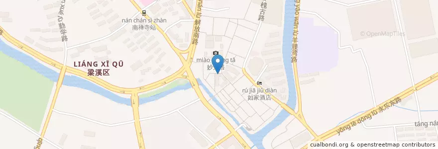 Mapa de ubicacion de 德克士 en چین, ووشی, 梁溪区(Liangxi).