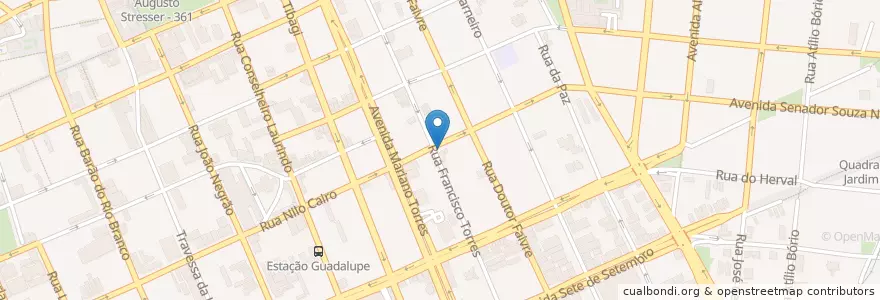 Mapa de ubicacion de Missal Shawarma en 브라질, 남부지방, 파라나, Região Geográfica Intermediária De Curitiba, Região Metropolitana De Curitiba, Microrregião De Curitiba, 쿠리치바.
