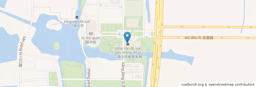 Mapa de ubicacion de ICBC en 中国, 无锡市, 滨湖区 (Binhu).