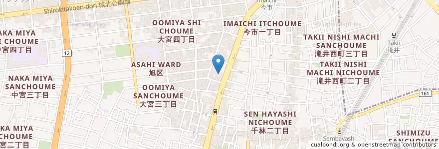Mapa de ubicacion de にぎり長次郎 en 日本, 大阪府, 大阪市, 旭区.