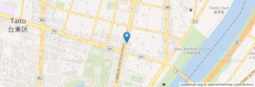 Mapa de ubicacion de Steak Stack en 日本, 东京都/東京都, 台東区.