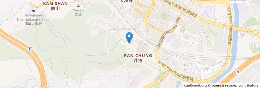 Mapa de ubicacion de 井泉土地 en Китай, Гонконг, Гуандун, Новые Территории, 大埔區 Tai Po District.