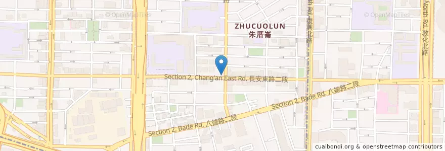 Mapa de ubicacion de 生活茶館 en 臺灣, 新北市, 臺北市, 中山區.