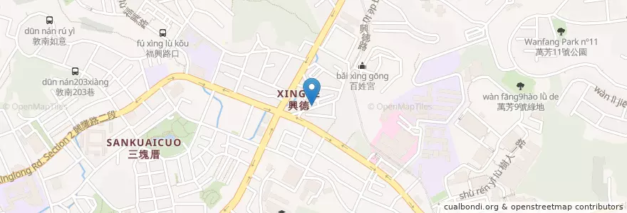 Mapa de ubicacion de 新味珍復古熱炒 en 타이완, 신베이 시, 타이베이시, 원산 구.