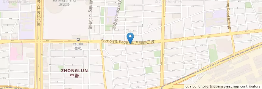 Mapa de ubicacion de 麥當勞台北八德餐廳 en 臺灣, 新北市, 臺北市, 松山區.