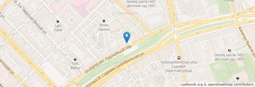 Mapa de ubicacion de Провокатор en Rusia, Distrito Federal Central, Москва, Distrito Administrativo Central, Тверской Район.
