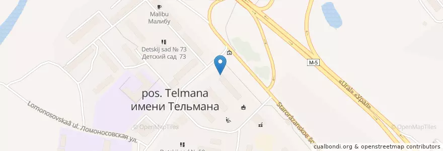Mapa de ubicacion de Отделение связи №140125 en ロシア, 中央連邦管区, モスクワ州, Раменский Городской Округ.