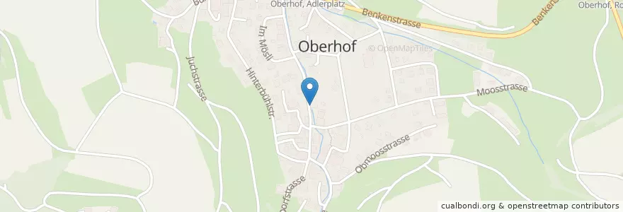 Mapa de ubicacion de Milchautomat en İsviçre, Aargau, Bezirk Laufenburg, Oberhof, Wölflinswil.