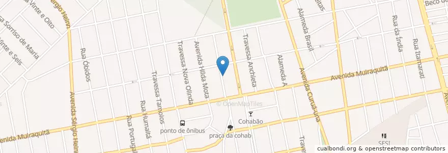 Mapa de ubicacion de Caixas eletrônicos no cr Turiano en ブラジル, 北部地域, パラー, Região Geográfica Intermediária De Santarém, Microrregião De Santarém, サンタレン.