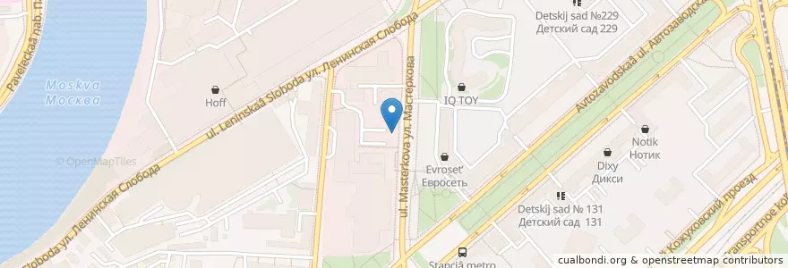 Mapa de ubicacion de Стардог!s en Russia, Distretto Federale Centrale, Москва, Южный Административный Округ, Даниловский Район.