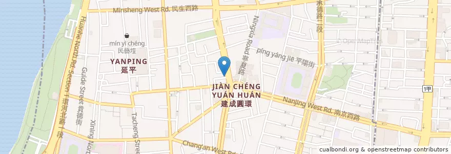 Mapa de ubicacion de 森田牙醫 en تایوان, 新北市, تایپه, 大同區.