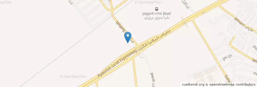 Mapa de ubicacion de CNG en Irão, Teerã, شهرستان تهران, Teerã, بخش مرکزی شهرستان تهران.