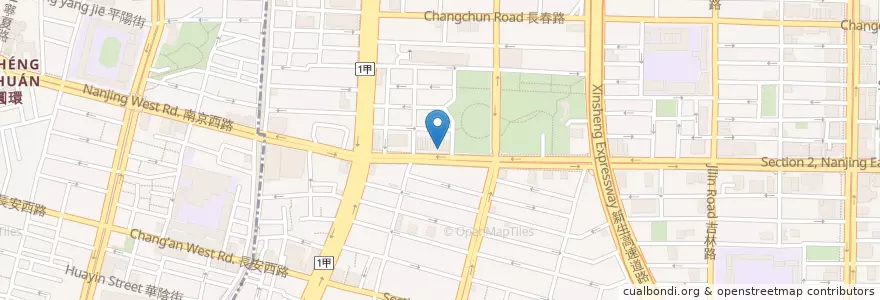 Mapa de ubicacion de 瑞光眼科 en Tayvan, 新北市, Taipei, 中山區.