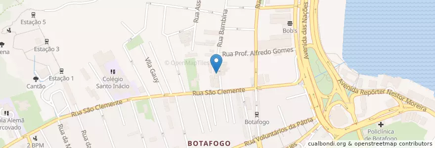Mapa de ubicacion de Baixo Bambina en Brasilien, Südosten, Rio De Janeiro, Região Metropolitana Do Rio De Janeiro, Região Geográfica Imediata Do Rio De Janeiro, Região Geográfica Intermediária Do Rio De Janeiro, Rio De Janeiro.