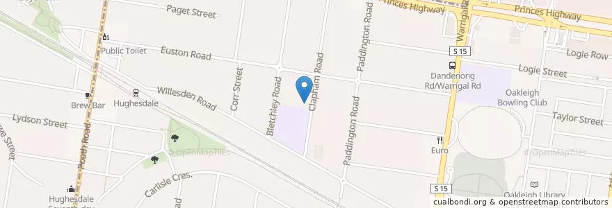Mapa de ubicacion de Sts Anagiri Early Learning Centre en Australie, Victoria, City Of Monash.