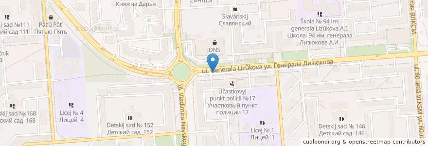 Mapa de ubicacion de Робин Сдобин en Russland, Föderationskreis Zentralrussland, Oblast Woronesch, Городской Округ Воронеж.