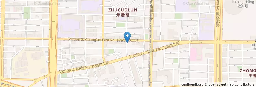 Mapa de ubicacion de 台北泰 en 臺灣, 新北市, 臺北市, 中山區.
