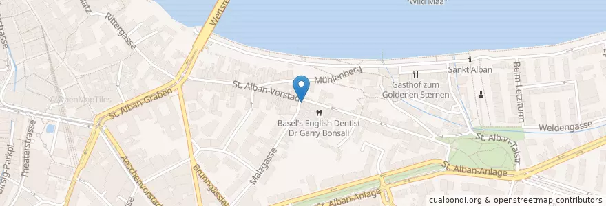 Mapa de ubicacion de St. Alban-Eck en Svizzera, Basilea Città, Basel.