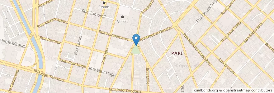 Mapa de ubicacion de Ponto Santo Antônio do Pari en ブラジル, 南東部地域, サンパウロ, Região Geográfica Intermediária De São Paulo, Região Metropolitana De São Paulo, Região Imediata De São Paulo, サンパウロ.