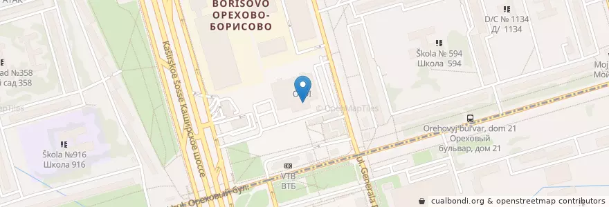 Mapa de ubicacion de Niyama en Russia, Central Federal District, Moscow, Southern Administrative Okrug.