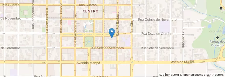 Mapa de ubicacion de Livraria Cometa en ブラジル, 南部地域, パラナ, Região Geográfica Intermediária De Cascavel, Microrregião Toledo, Toledo.