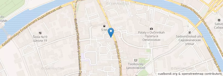 Mapa de ubicacion de Cofix en Rusland, Centraal Federaal District, Moskou, Центральный Административный Округ, Район Замоскворечье.