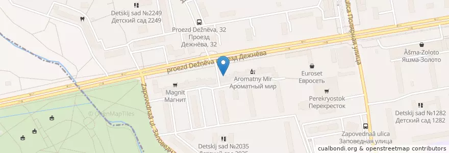 Mapa de ubicacion de Alphega en Rusia, Distrito Federal Central, Москва, Северо-Восточный Административный Округ, Район Южное Медведково.