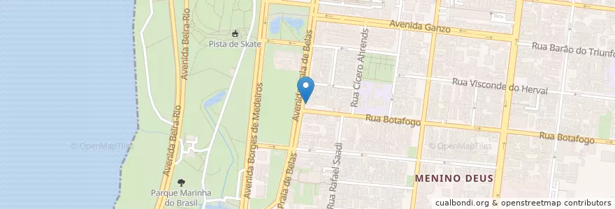 Mapa de ubicacion de Posto Pegasus en ブラジル, 南部地域, リオグランデ・ド・スル, Região Metropolitana De Porto Alegre, Região Geográfica Intermediária De Porto Alegre, Região Geográfica Imediata De Porto Alegre, ポルト・アレグレ.