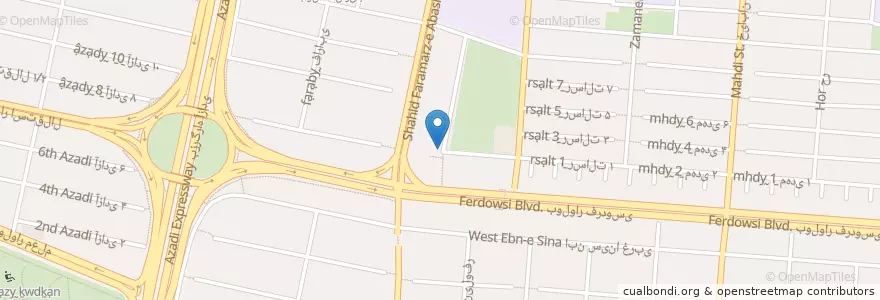Mapa de ubicacion de دهکده en Irão, استان خراسان رضوی, شهرستان مشهد, Mashhad, بخش مرکزی شهرستان مشهد.