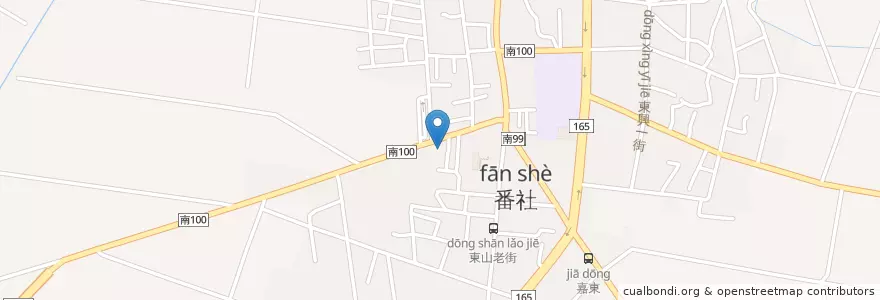 Mapa de ubicacion de 東山教會 en Taiwán, 臺南市, Dongshan.