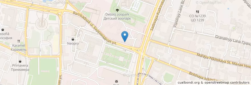 Mapa de ubicacion de ТоДаСё en Russia, Distretto Federale Centrale, Москва, Центральный Административный Округ, Пресненский Район.